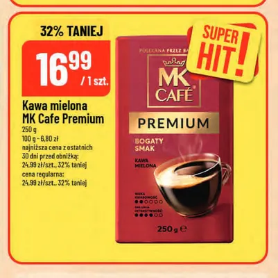 Kawa mielona MK Cafe Premium promocja w POLOmarket