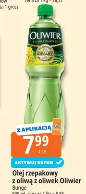 Olej rzepakowy z oliwą z oliwek Oliwier promocja w Leclerc