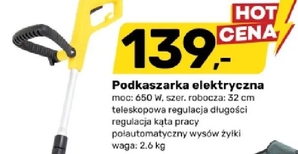 Podkaszarka elektryczna promocja w Bricomarche