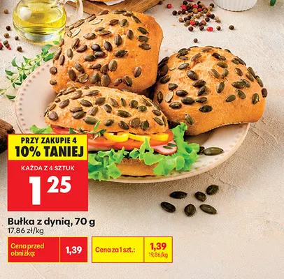 Bułka z dynią promocja w Biedronka