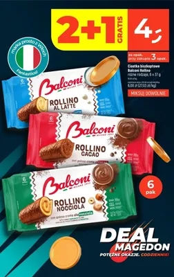 Ciastka biszkoptowe Rollino różne rodzaje promocja w Dealz
