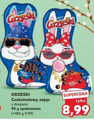 Czekoladowy zając z drażami promocja w Kaufland