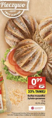 Bułka muszelka żytnio-pszenna La Lorraine promocja w Delikatesy Centrum