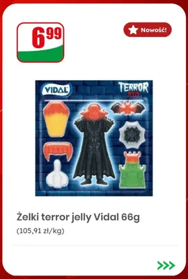 Żelki Terror Jelly Vidal promocja w Dino