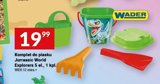 Komplet do piasku Wader Jurassic World Explorers promocja w Twój Market
