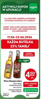 Piwo Desperados Original promocja w Żabka