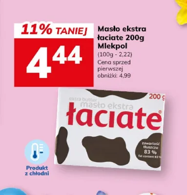 Masło extra łaciate promocja w Hitpol