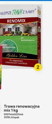 Trawa renowacyjna mix 1 kg promocja w Castorama