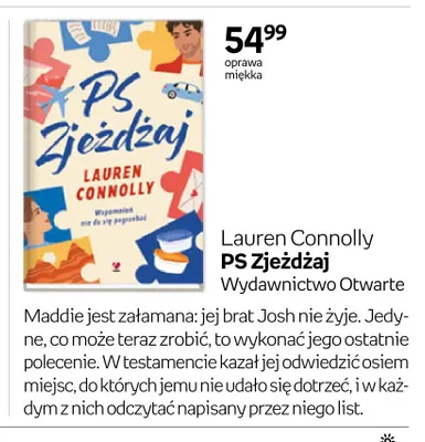 Książka PS Zjeżdżaj Lauren Connolly oprawa miękka promocja w Empik