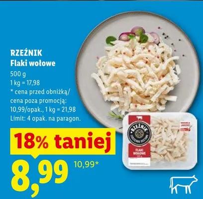 Flaki wołowe promocja w Lidl