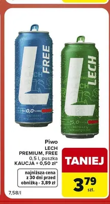 Piwo bezalkoholowe Lech promocja w Carrefour Market