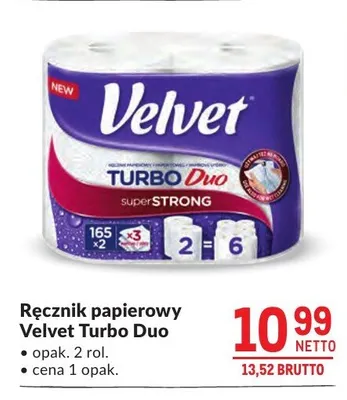 Ręcznik papierowy Velvet Turbo Duo promocja w Makro