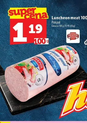Luncheon meat Pekpol promocja w TOPAZ