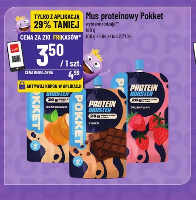 Mus proteinowy Pokket brzoskwinia promocja w POLOmarket