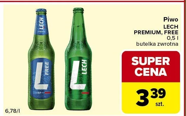 Piwo Lech Free promocja w Carrefour Express