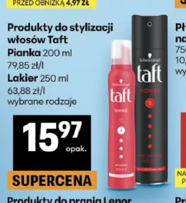 Pianka do stylizacji włosów Taft promocja w Delikatesy Centrum