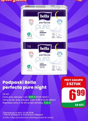 Podpaski Bella Perfecta Pure Night promocja w Dino