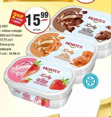 Lody Hortex promocja w Sedal