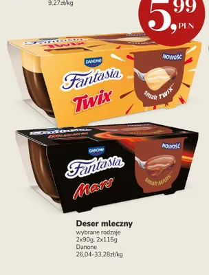 Deser mleczny Fantasia Mars 2-pak Danone promocja w Market Point