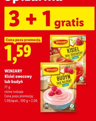 Kisiel owocowy Winiary promocja w Lidl