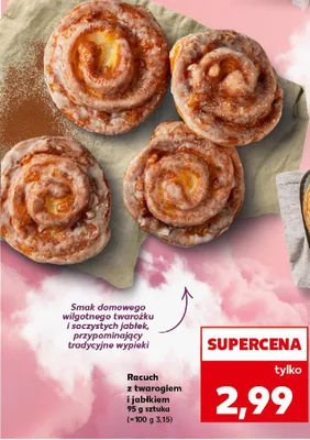 Racuch z twarogiem i jabłkiem promocja w Kaufland