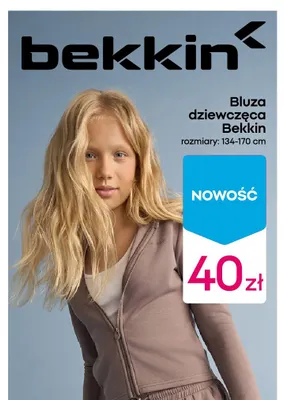 Bluza dziewczęca Bekkin promocja w Pepco