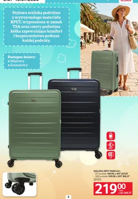 Walizka RPET Paris 64 l promocja w Selgros