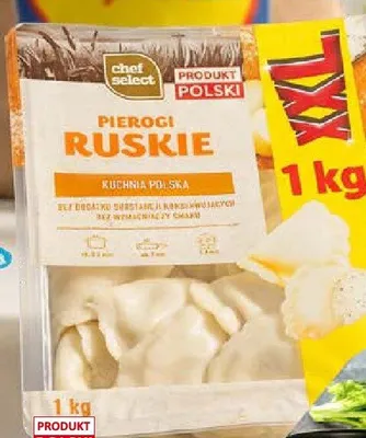 Pierogi ruskie XXL Chef Select promocja w Lidl