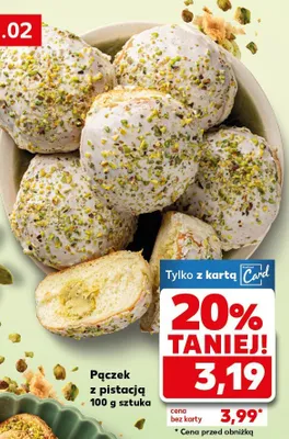 Pączek z pistacją promocja w Kaufland