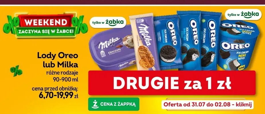 Lody Oreo Mini Bites promocja w Żabka