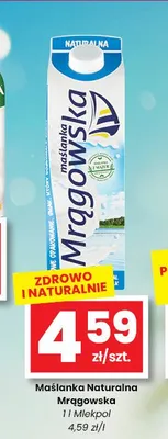 Maślanka Naturalna Mrągowska promocja w emma MARKET
