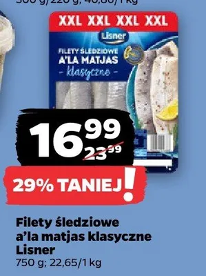 Filety śledziowe a'la matjas klasyczne promocja w Netto