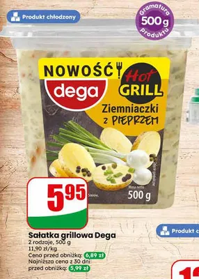 Sałatka grillowa Dega Ziemniaczki z pieprzem promocja w Dino