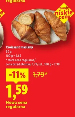 Croissant maślany promocja w Lidl