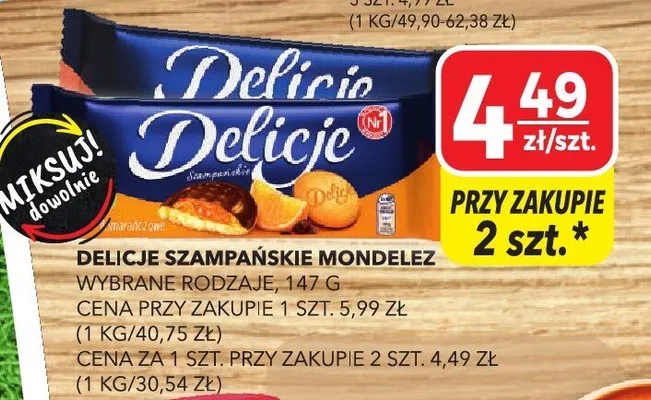 Delicje Szampańskie Mondelez promocja w Top Market
