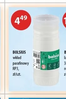 Wkład parafinowy RP3 Bolsius promocja w Drogerie Laboo