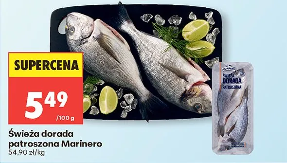Świeża dorada patroszona Marinero promocja w Biedronka