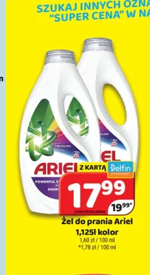 Żel do prania Ariel promocja w Delfin