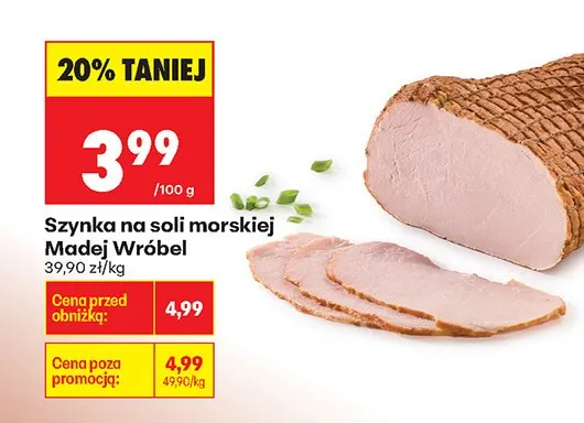 Szynka na soli morskiej promocja w Biedronka