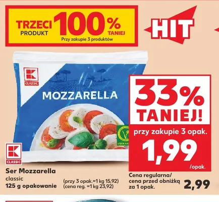 Ser mozzarella classic K-Classic promocja w Kaufland