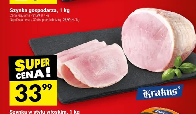 Szynka w stylu włoskim Krakus promocja w Twój Market