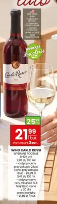 Wino Carlo Rossi Red promocja w Twój Market