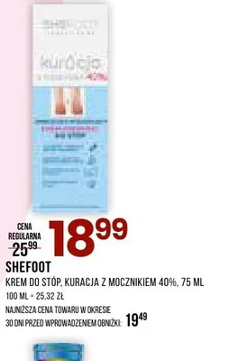 Krem do stóp kuracja z mocznikiem 40% Shefoot promocja w Drogerie Natura