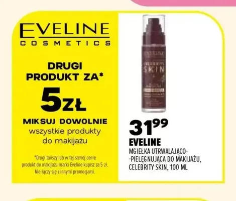 Mgiełka utrwalająco-pielęgnująca do makijażu Celebrity Skin Eveline promocja w Drogerie Natura
