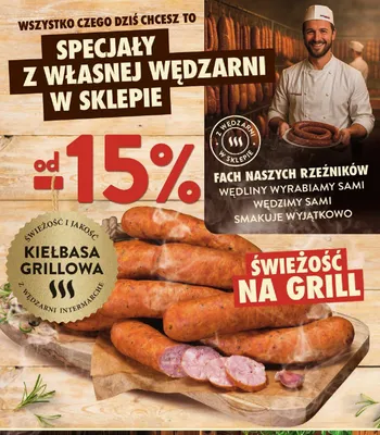 Kiełbasa grillowa Z Wędzarni Intermarché promocja w Intermarche