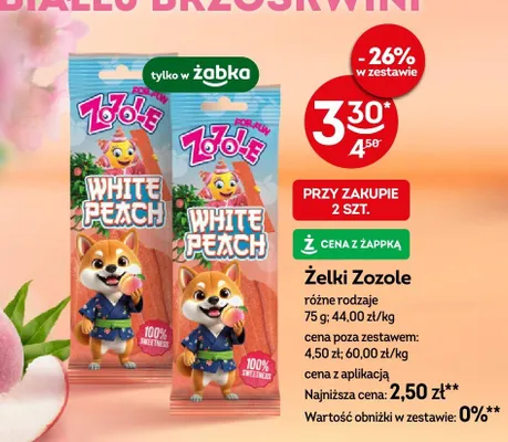 Żelki różne rodzaje promocja w Żabka
