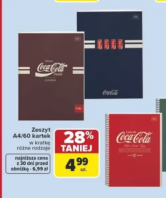 Zeszyt A4 60 kartek w kratkę Interdruk promocja w Carrefour