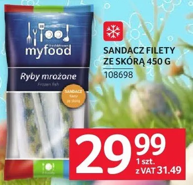 Sandacz filety ze skóry myfood promocja w Selgros