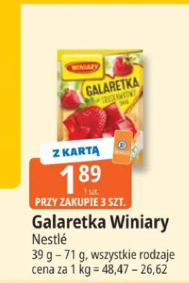 Galaretka Winiary Nestlé promocja w Leclerc