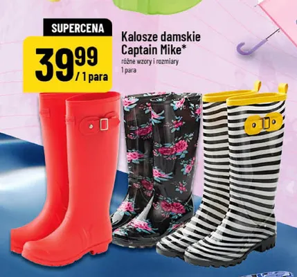 Kalosze damskie Captain Mike promocja w POLOmarket
